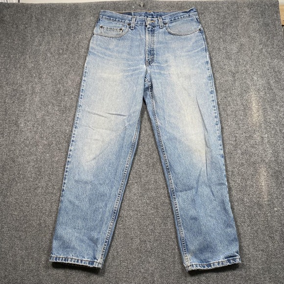 Levis 560 Jeans Mens 34x30 Blue Relaxed Straight Leg Denim Pants Light Wash - Picture 1 of 11
